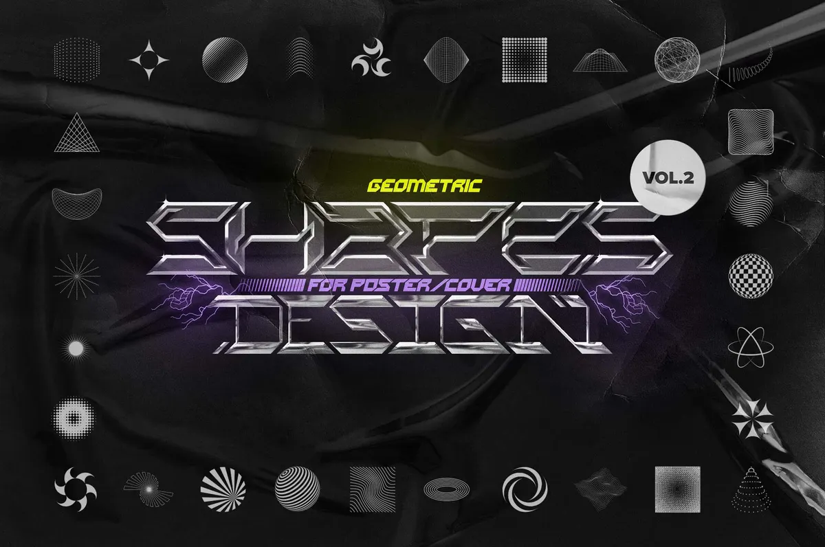Geometric Shapes for Posters Vol.2