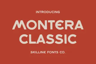 Montera Classic - Bold Vintage Display Font