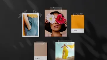 Black Moodboard Mockup