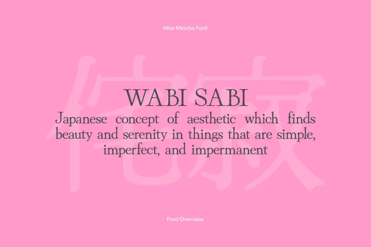 Hina-Mincho Font