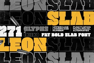 Leon Slab — Fat Font