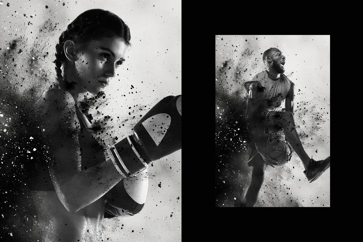 Dust Powder Photo Effect