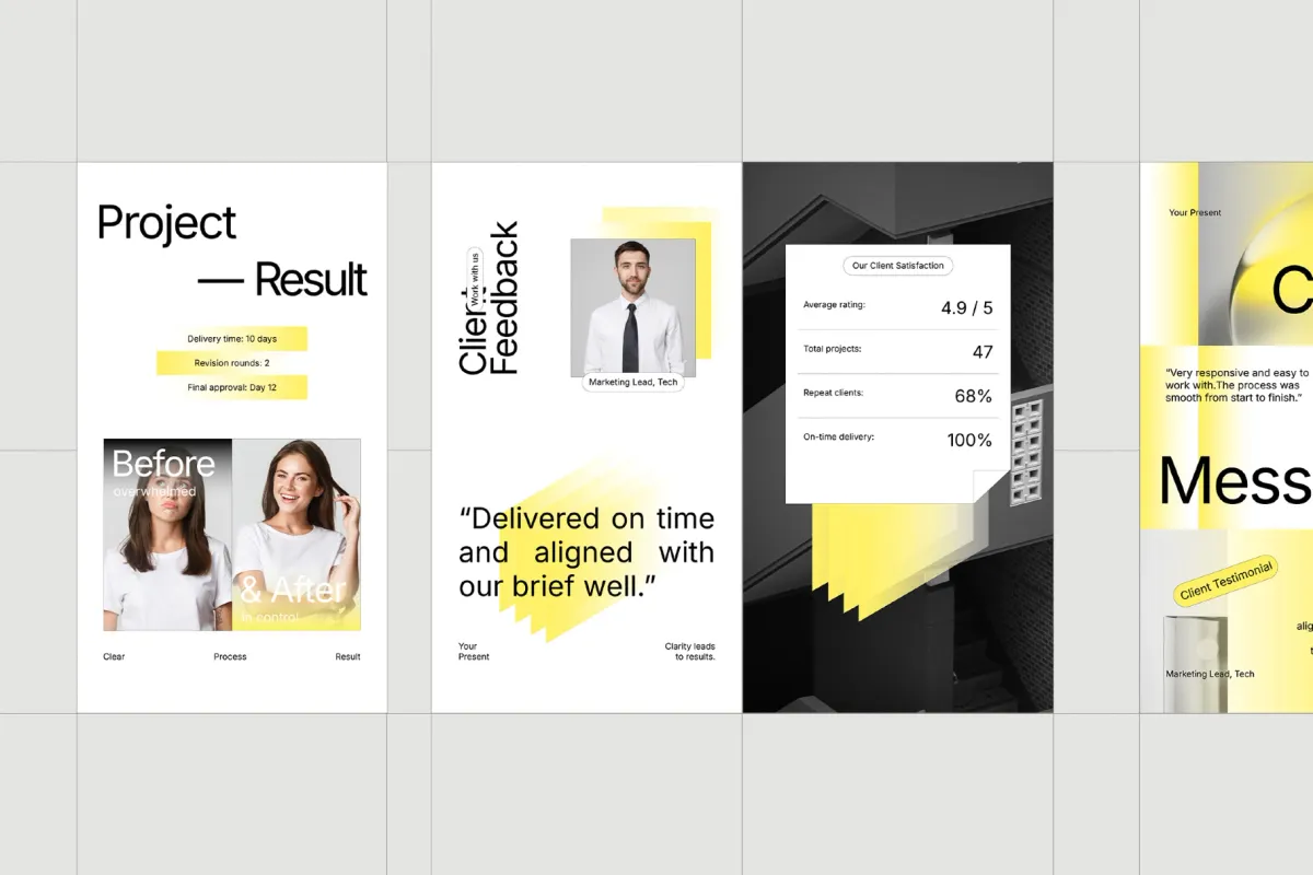 Client Testimonials Instagram Pack (AI, EPS, PSD)