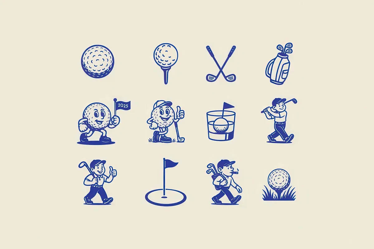 Golf Graphic Vector Collection