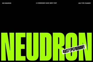 403 Neudron — Condensed Sans Serif Font