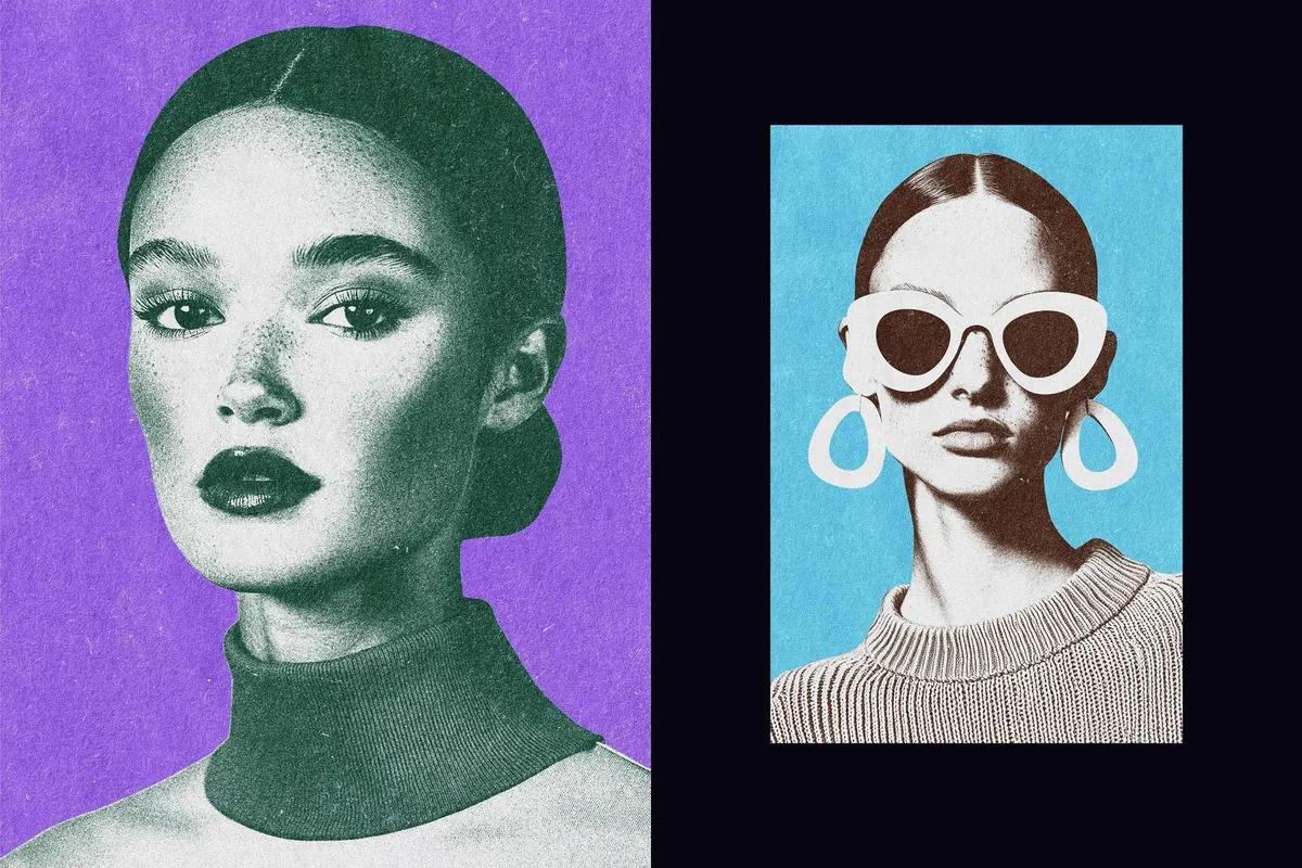 Riso Printer Photo Effect