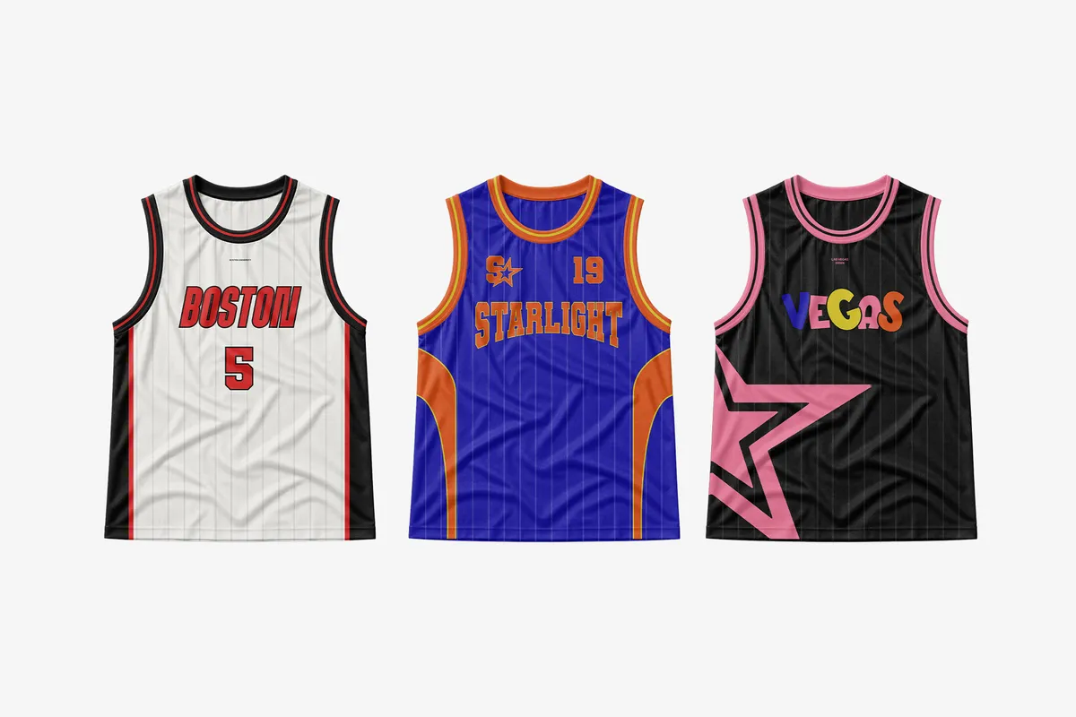 Basketball Jersey Mockup - Front and Back View