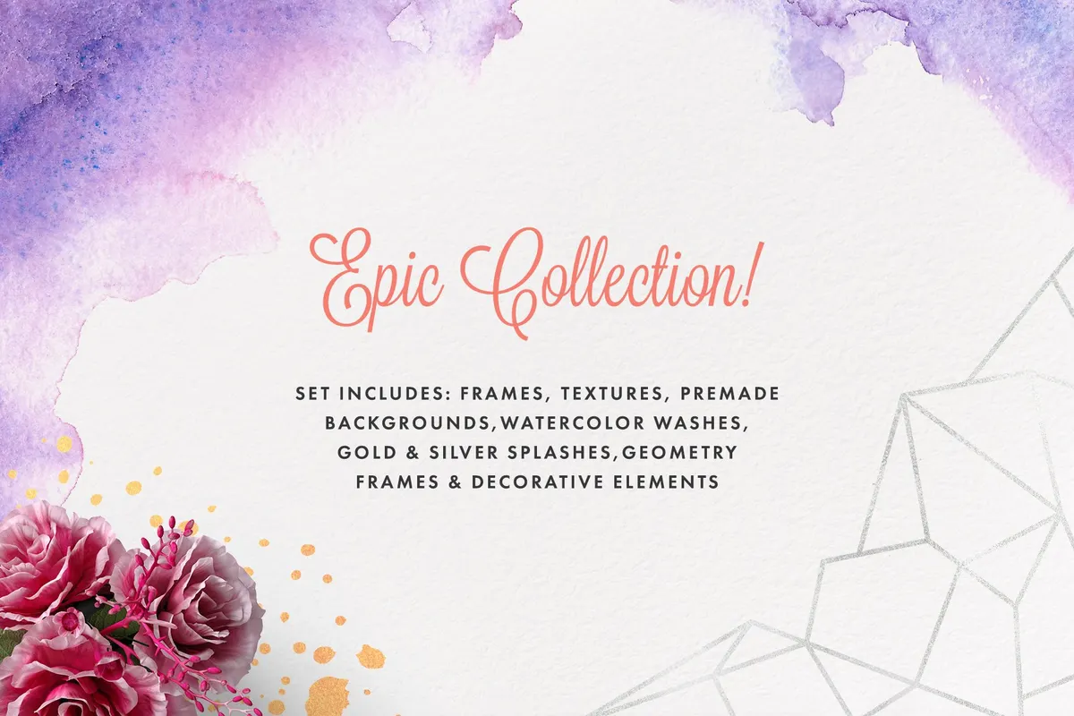 Peach & Purple Decor Collection