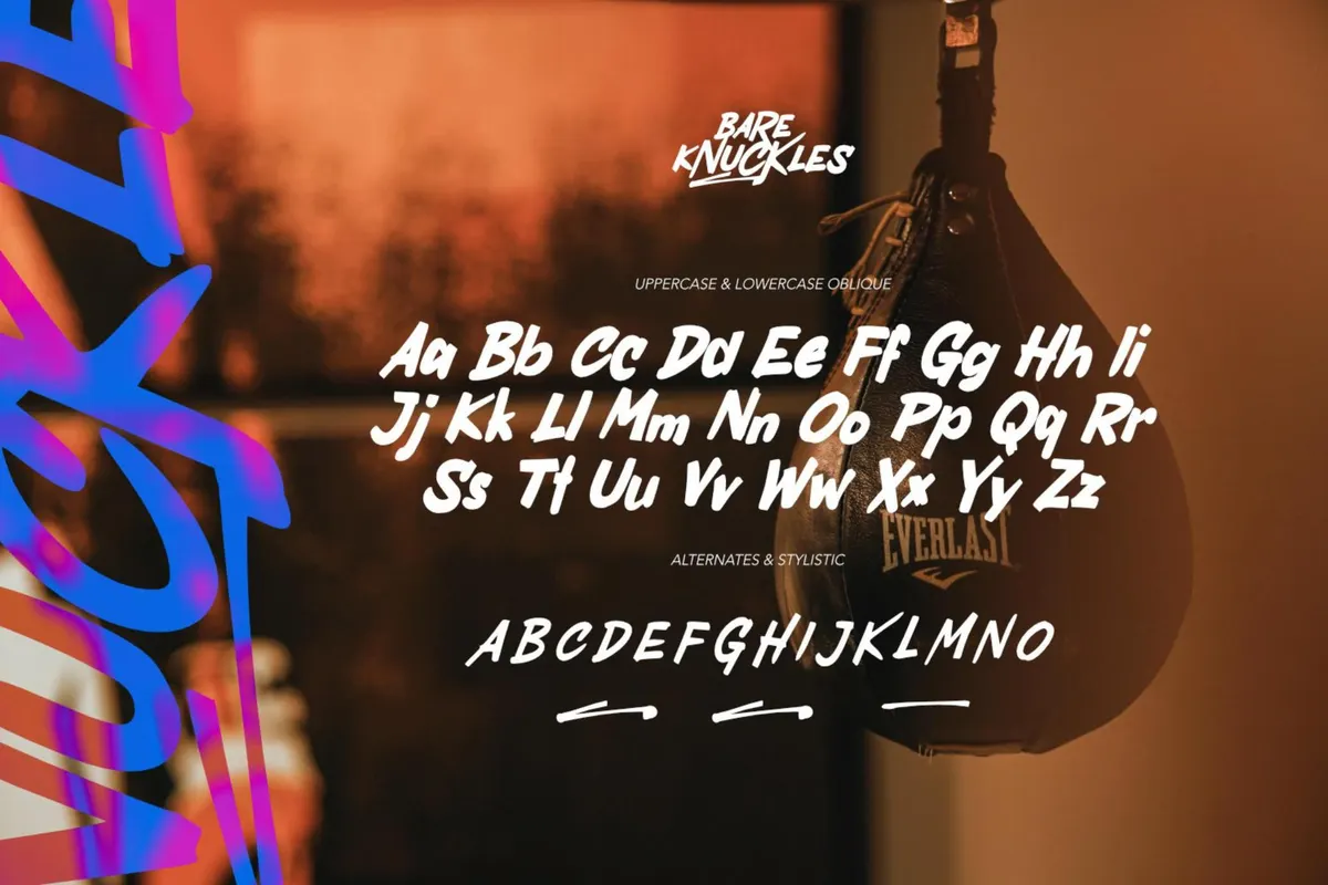 Bare Knuckles - Raw Font
