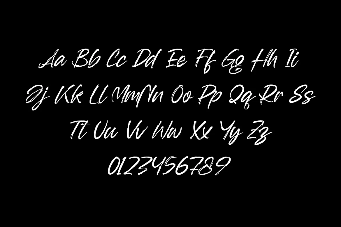 OverSlept - Handwritten Brush Script Font