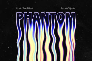 Liquid Acid Melting Text Effect