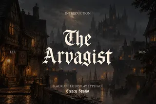 The Arvagist - Blackletter Display Font