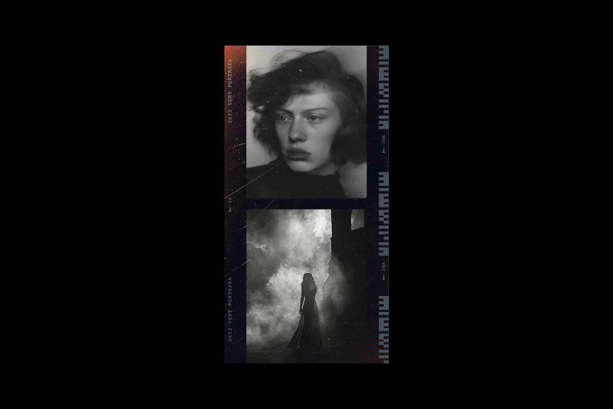 Retro Film Frames Mockups
