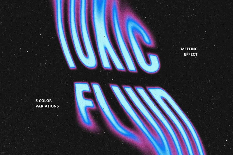 Melting Liquid Text Effect