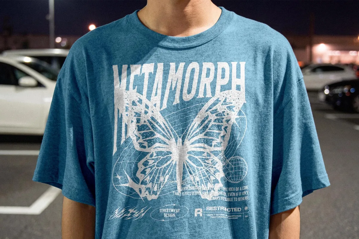 Oversized T-Shirt Front Mockup
