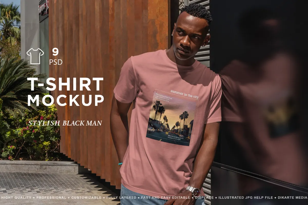 Outdoor T-Shirt Mockup Set