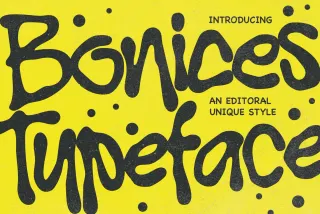 Bonices - Hand Drawn Display Font