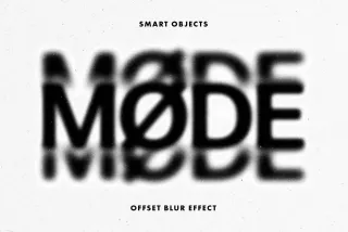 Offset Blur Text Effect