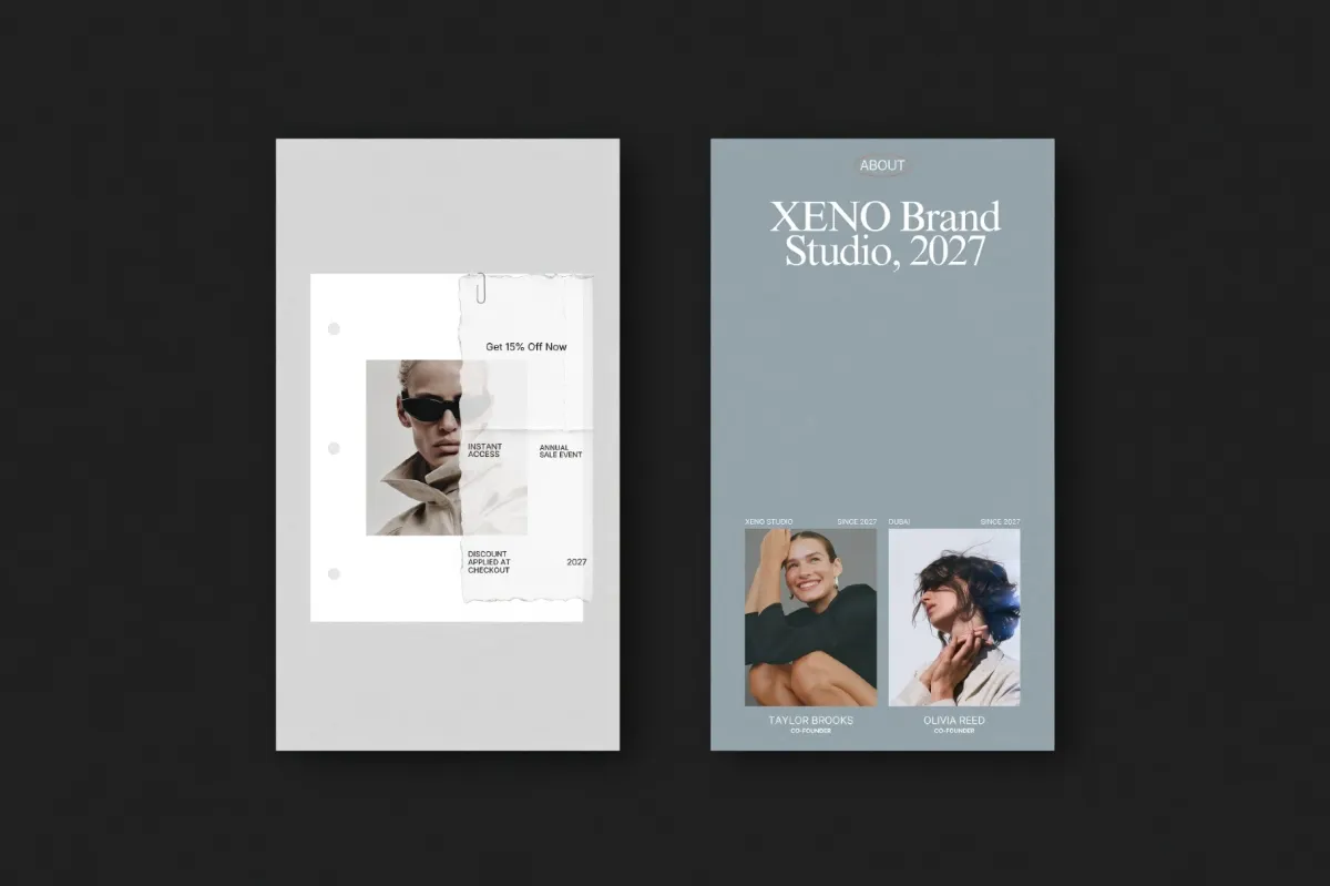 XENO II. Instagram Templates for Canva & InDesign