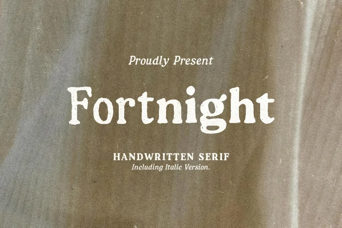 Fortnight — Handwritten Serif Family