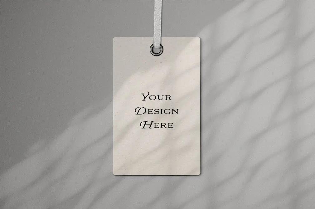 Apparel Tag Logo Mockup