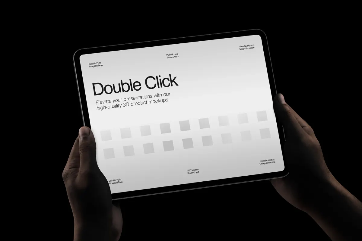 Hand Holding Device Mockup Set