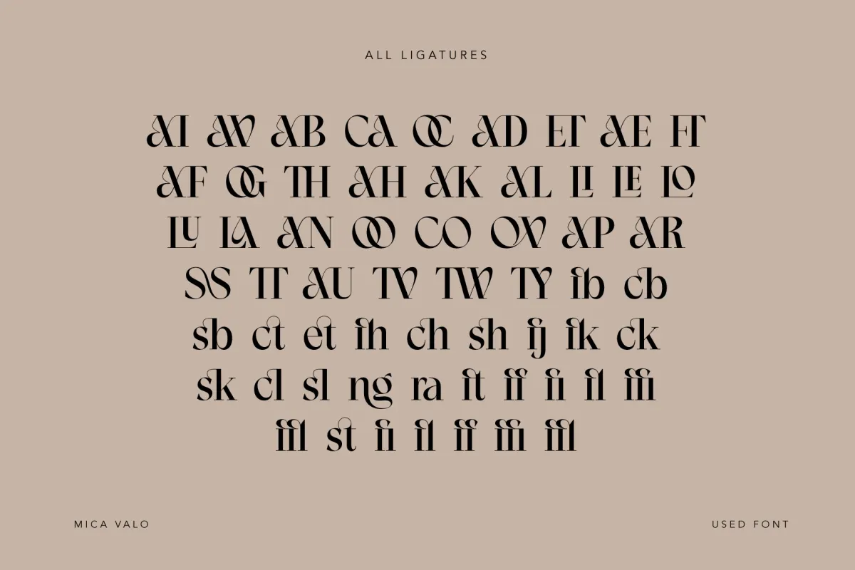 Mica Valo - Elegant Serif Display Font