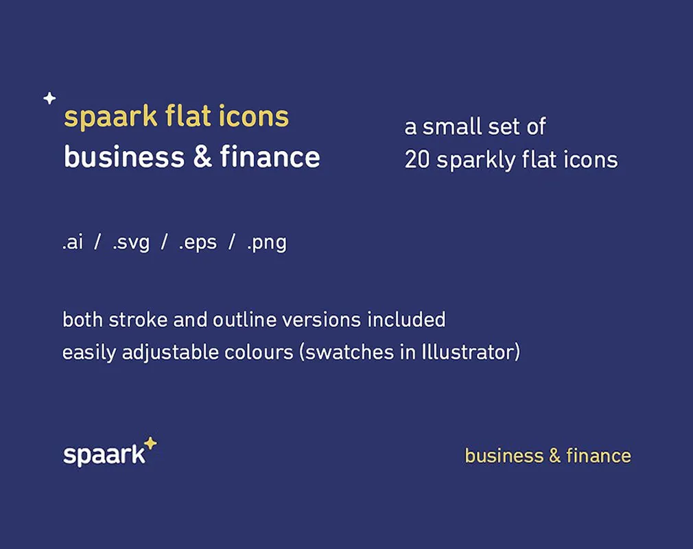 Business Flat Icons Kit