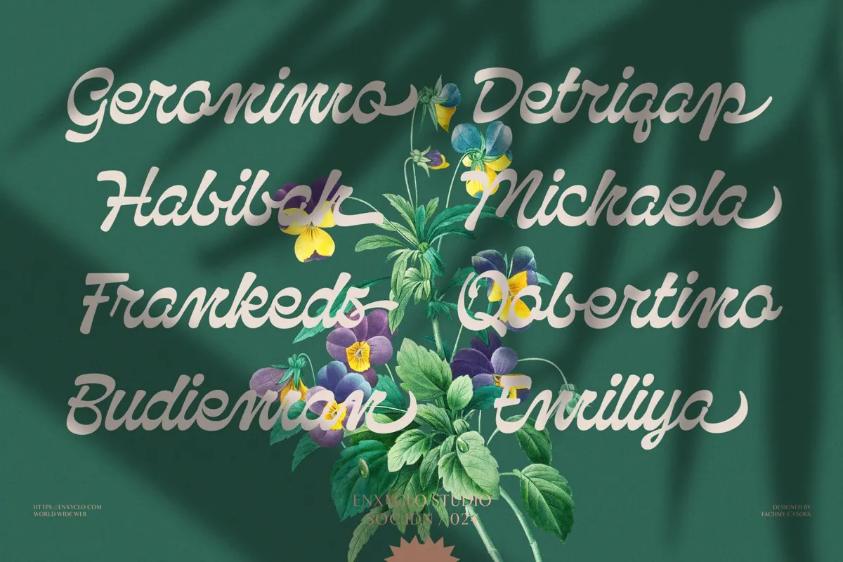 Qanproy Woldriug - Swash Script Font