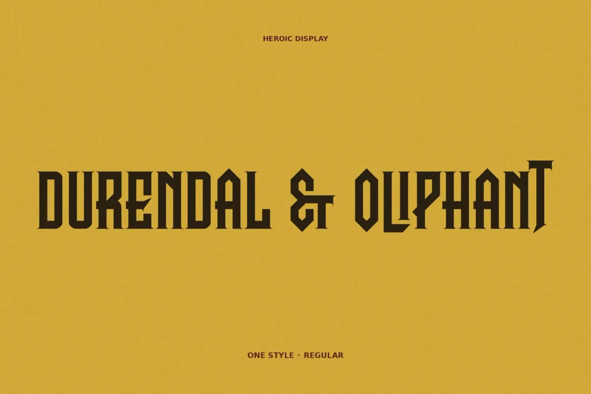 Durendal & Oliphant - Fantasy Book Font