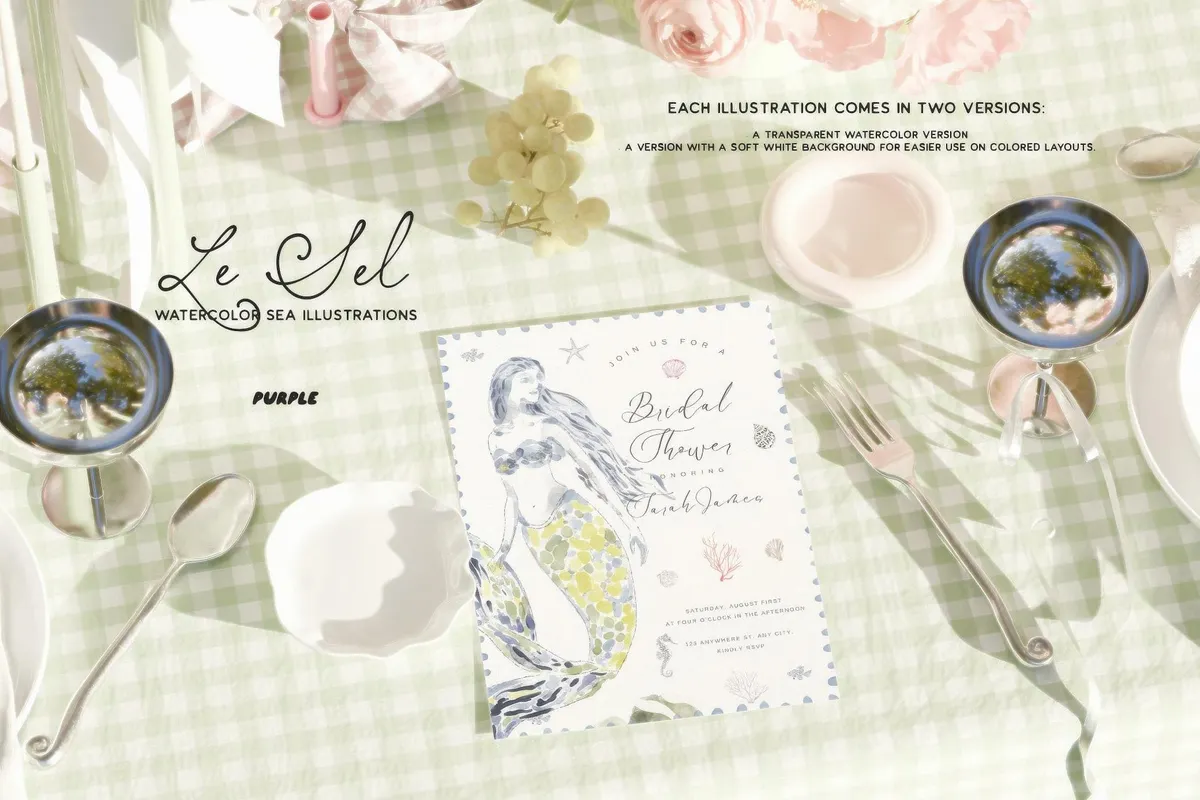 Le Sel: Watercolor Sea Illustrations