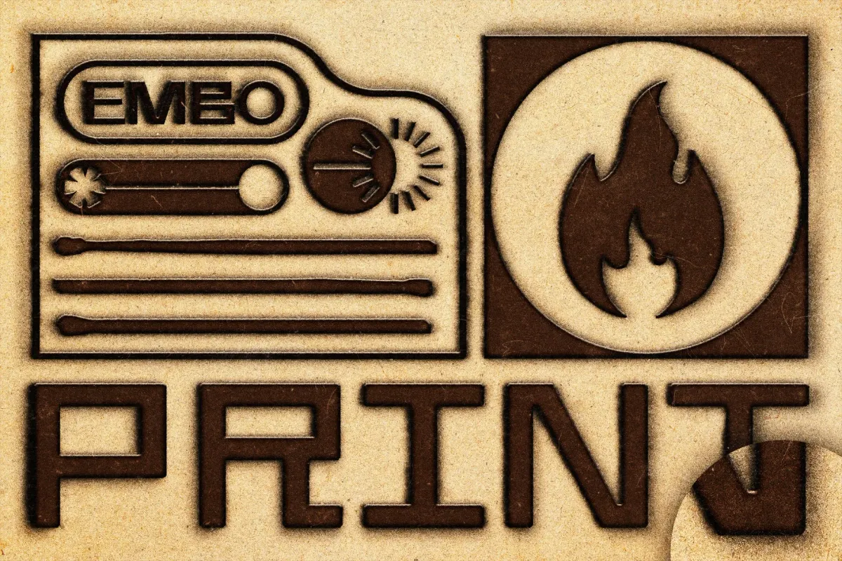 Matcbox Print Emboss Text Effect