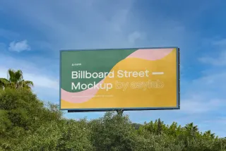 Roadside OOH Billboard Mockup