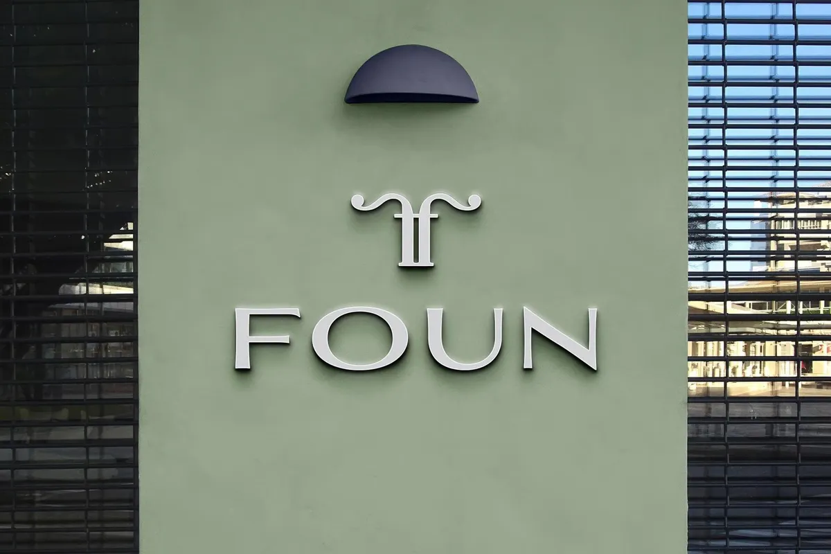 Isolated Wall Signage Mockup