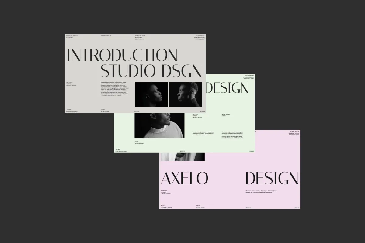 Axelo - Modern Brand Keynote Presentation Template