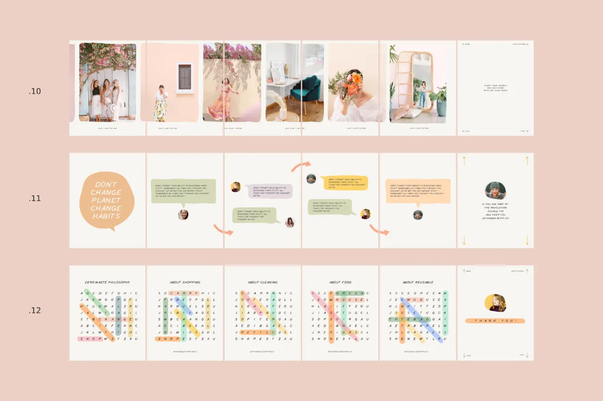 Educational Carousel Templates