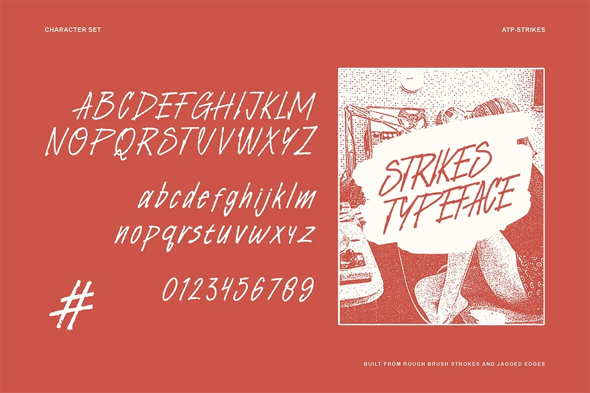 Strikes - Handwritten Punk Poster Font