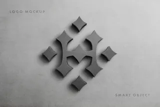 Stone Sign Logo Mockup
