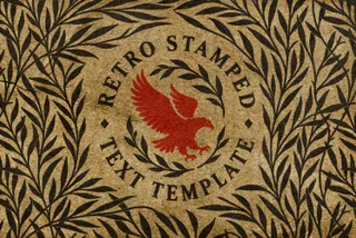 Retro Stamped Text Effect