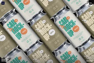 Drink Can Packaging Mockup
