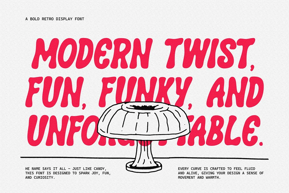CandyPaint - Retro Groovy Font
