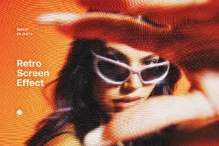 Retro Screen Photo Effect