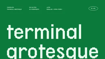 Terminal Grotesque - Free Terminal Font