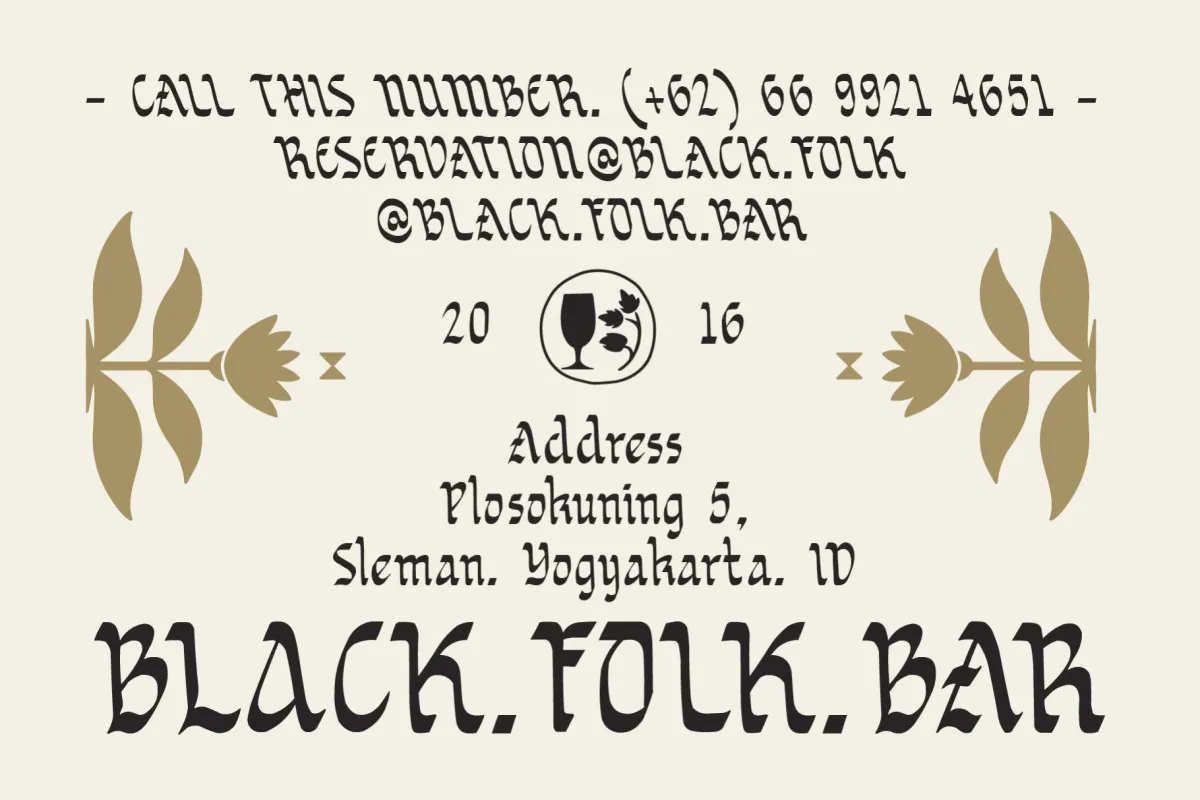 Sortvane - Handcrafted Blackletter Display Font