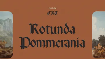 Rotunda Pommerania — Blackletter Font