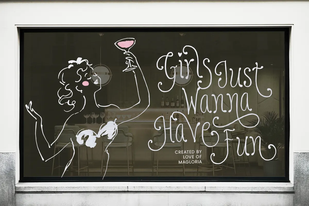 Magloria - Swirly Handwritten Font