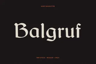 Balgruf - Fantasy Book Font