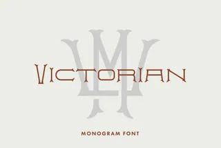 Victorian Monogram Font