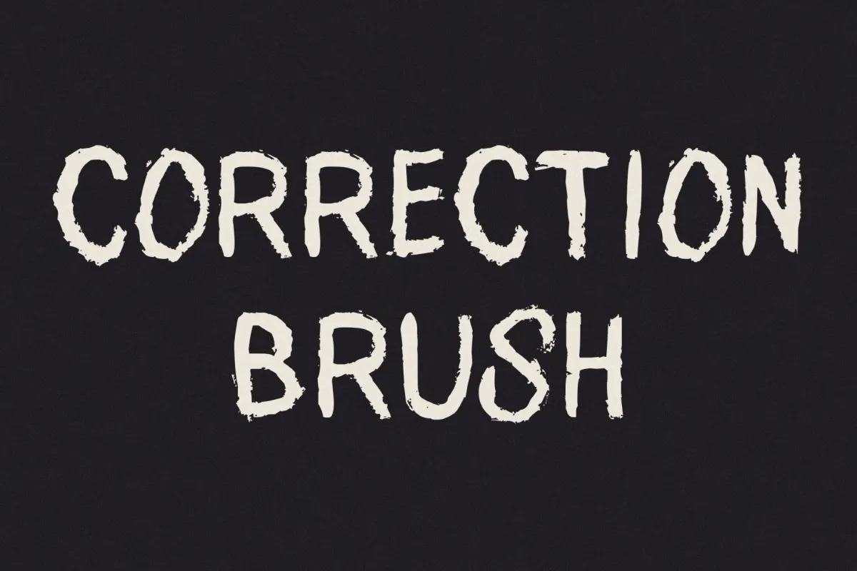 Correction Brush Font