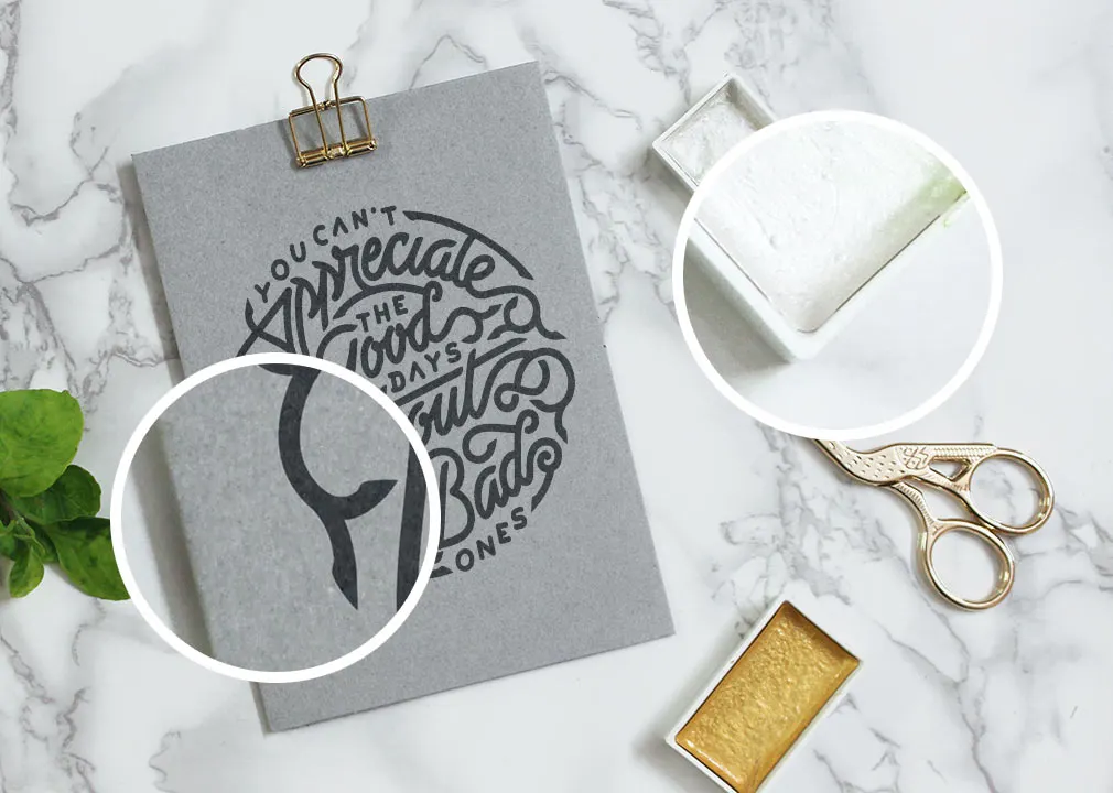 Marbled Lettering Mockups Set